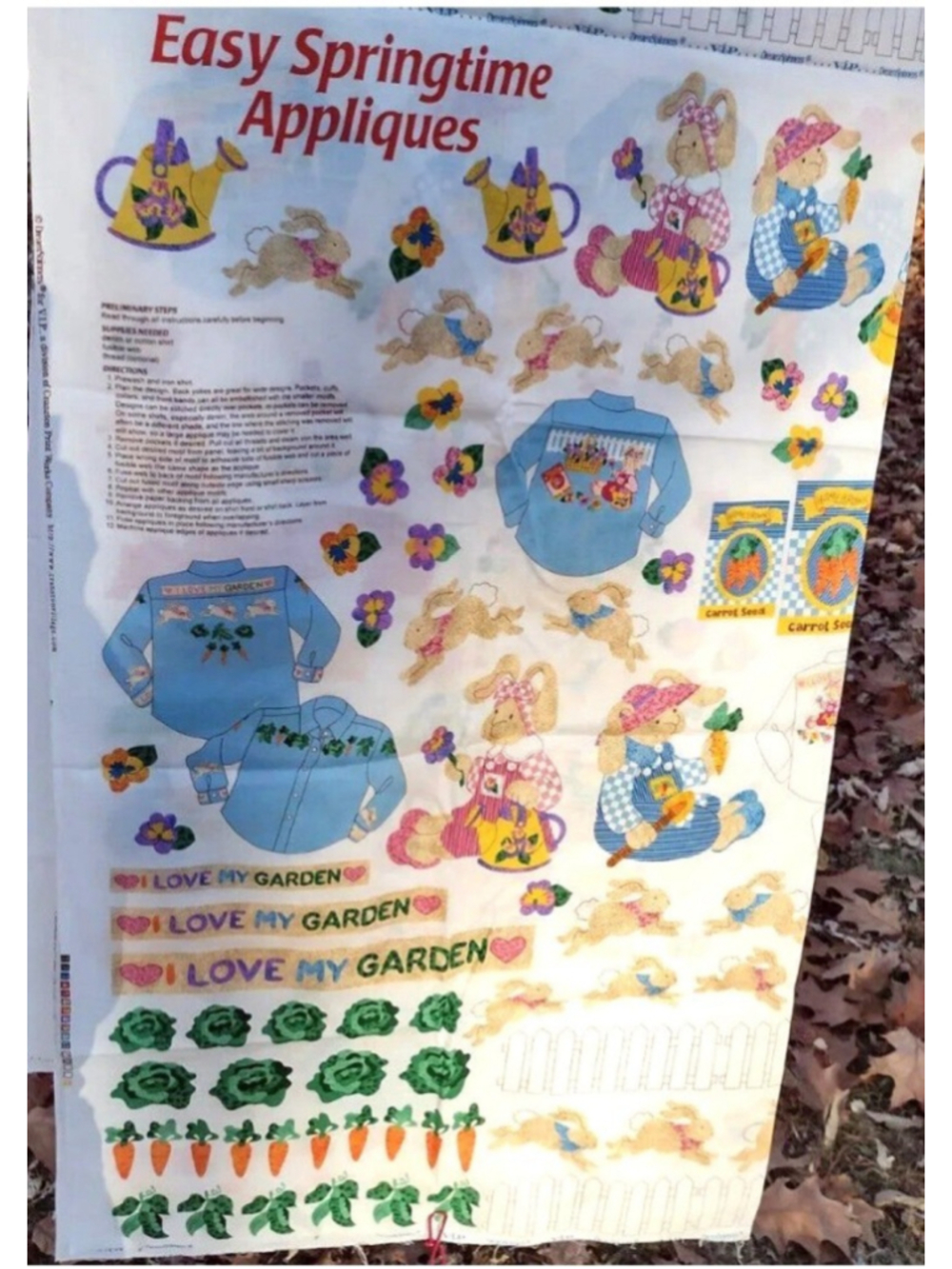 Cranston Dream Spinners applique fabric panel